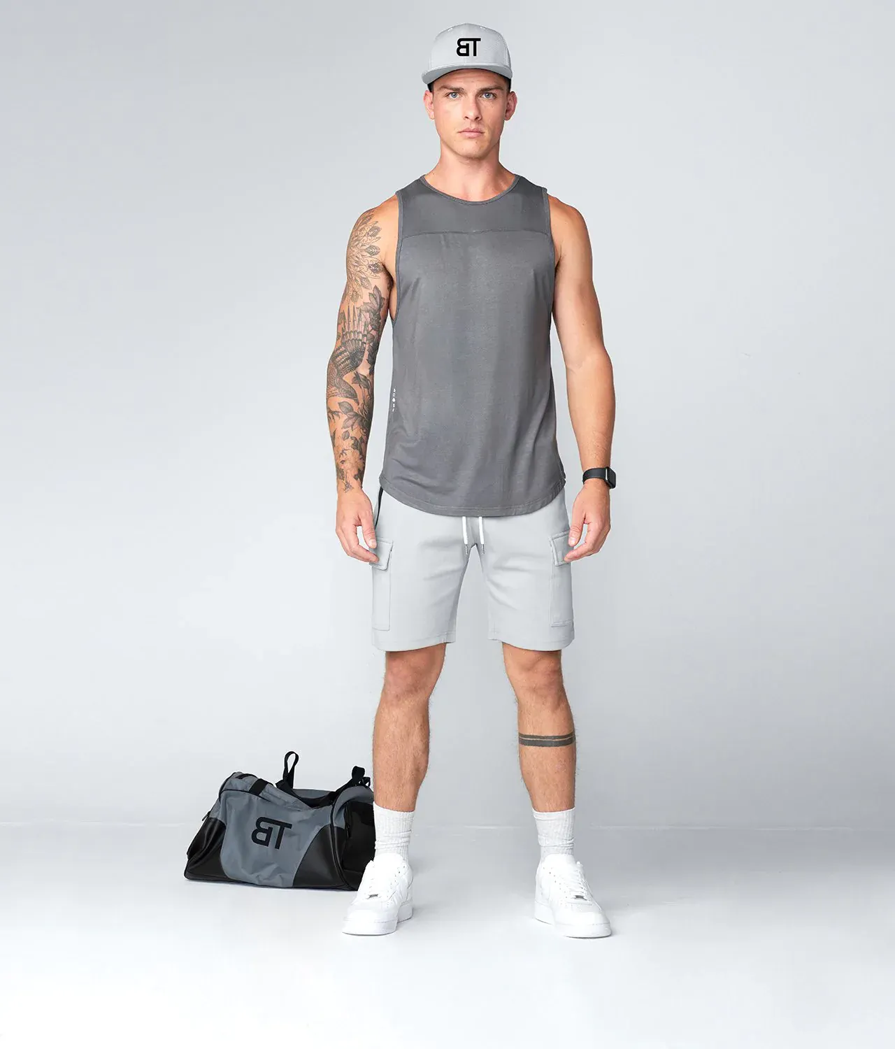 3500 . Viscose Regular-Fit Shorts - Grey