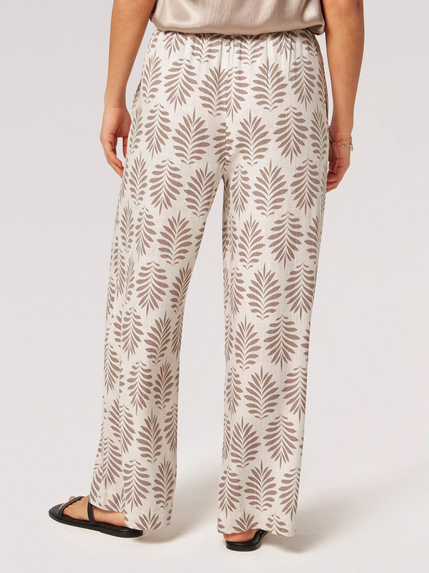 Apricot Matisse Geo Slim Palazzo Pant