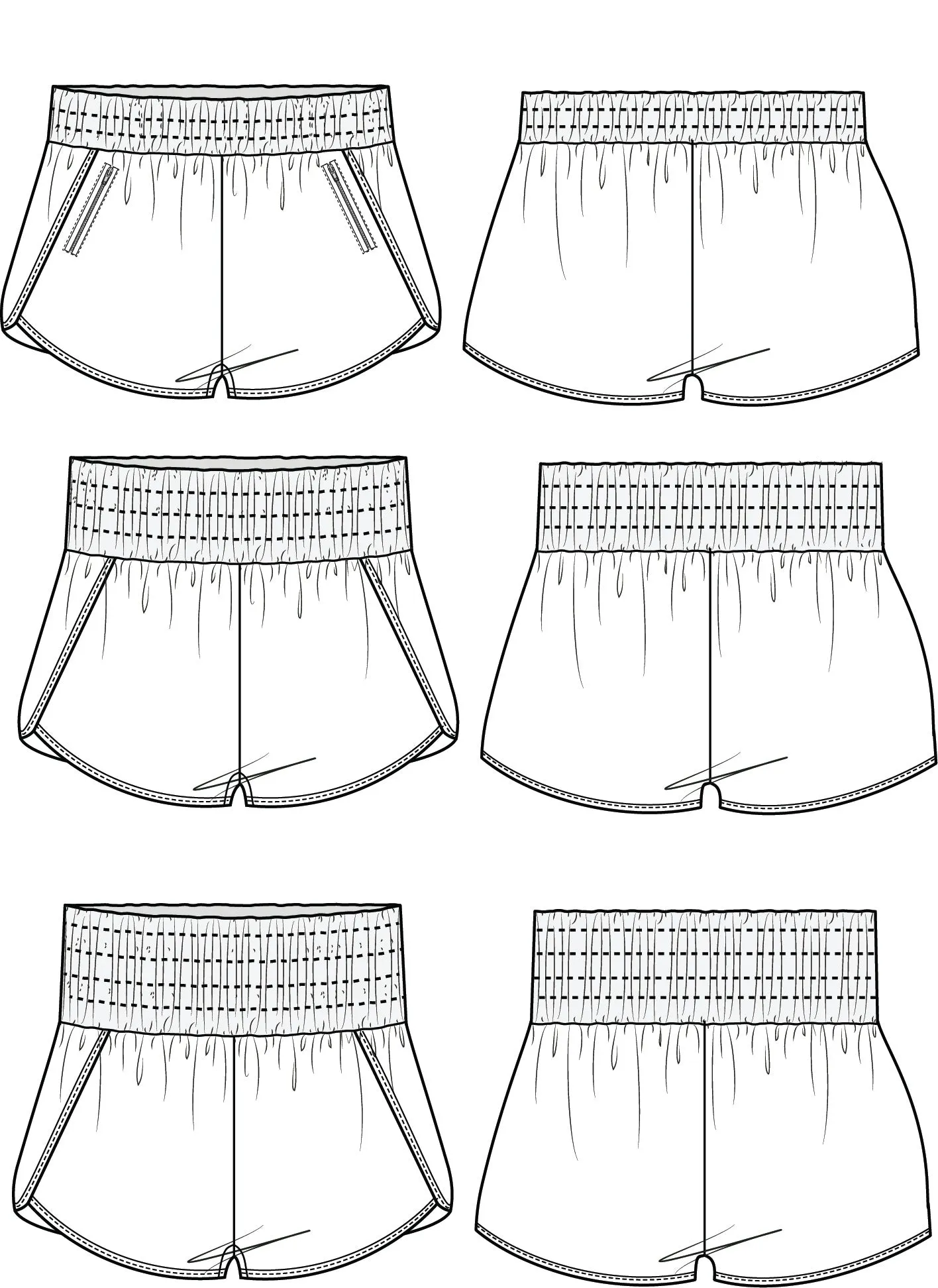 Balboa Shorts PDF Sewing Pattern B-M