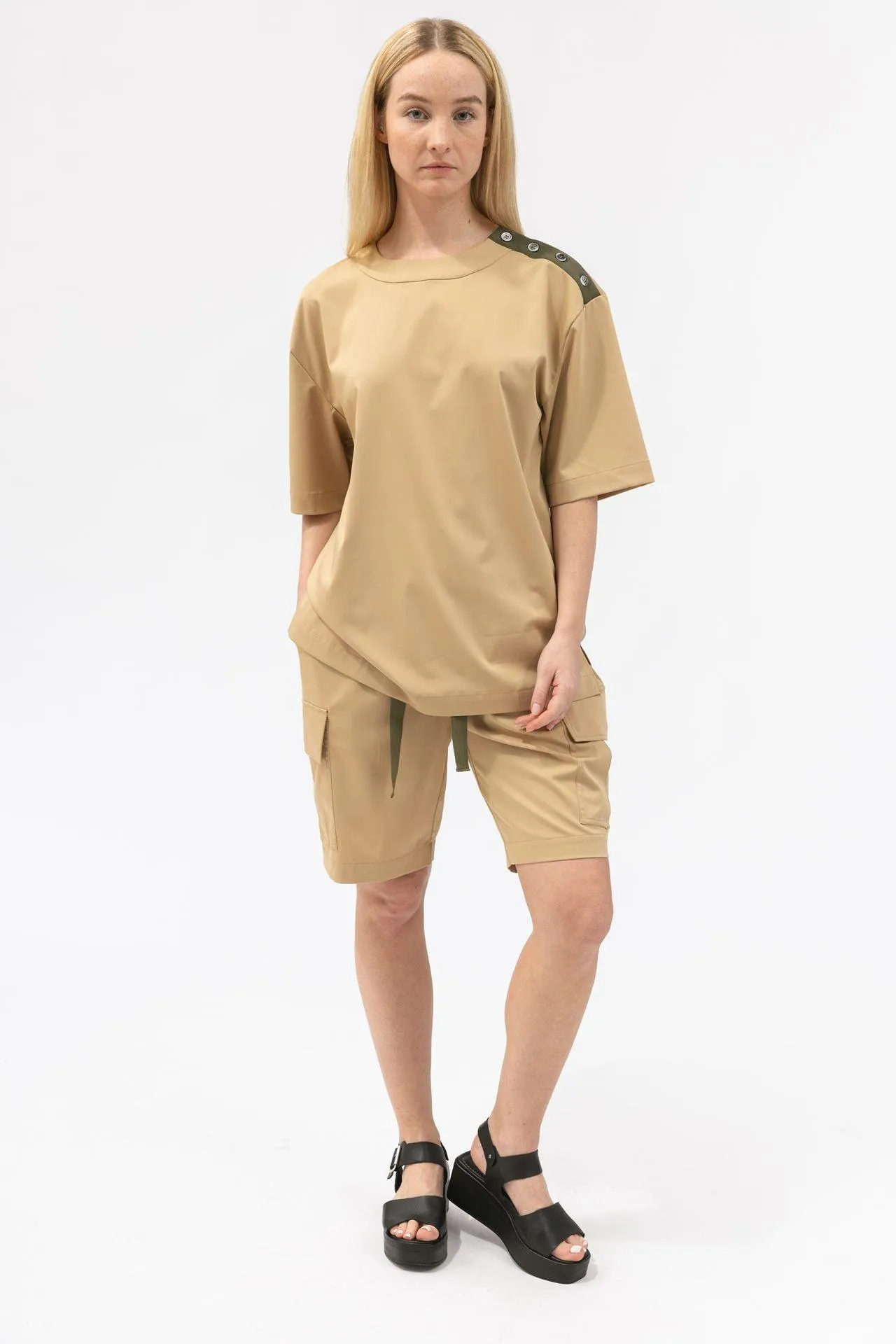 Bamboo Relaxed Fit Cargo Shorts