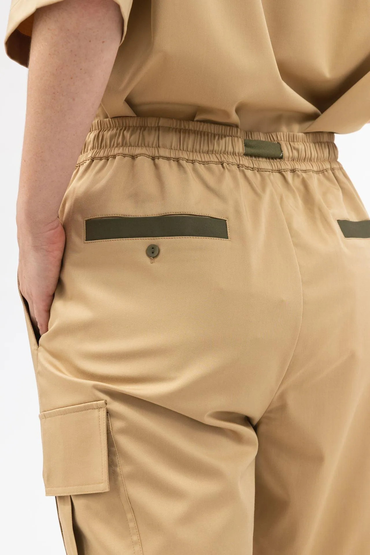 Bamboo Relaxed Fit Cargo Shorts