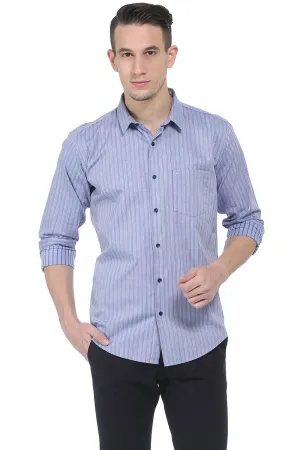 Basics Slim Fit Striped Shirt