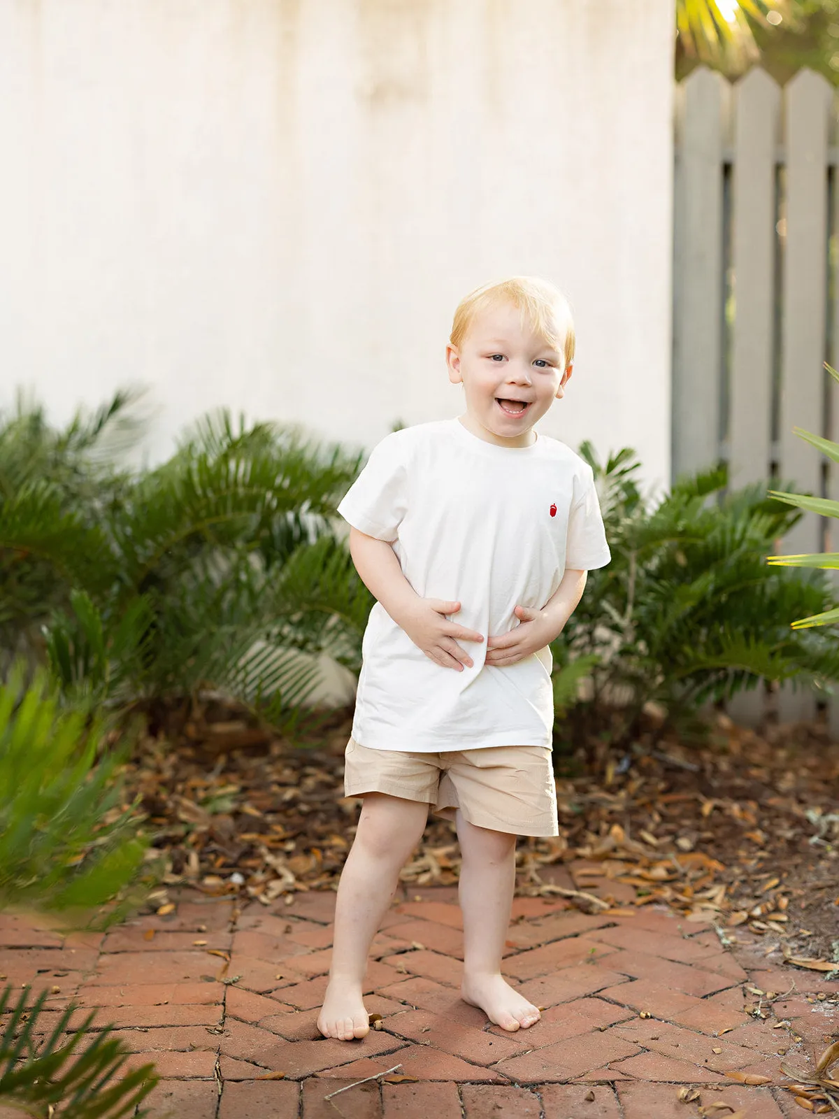 Boys Athletic Tan Shorts