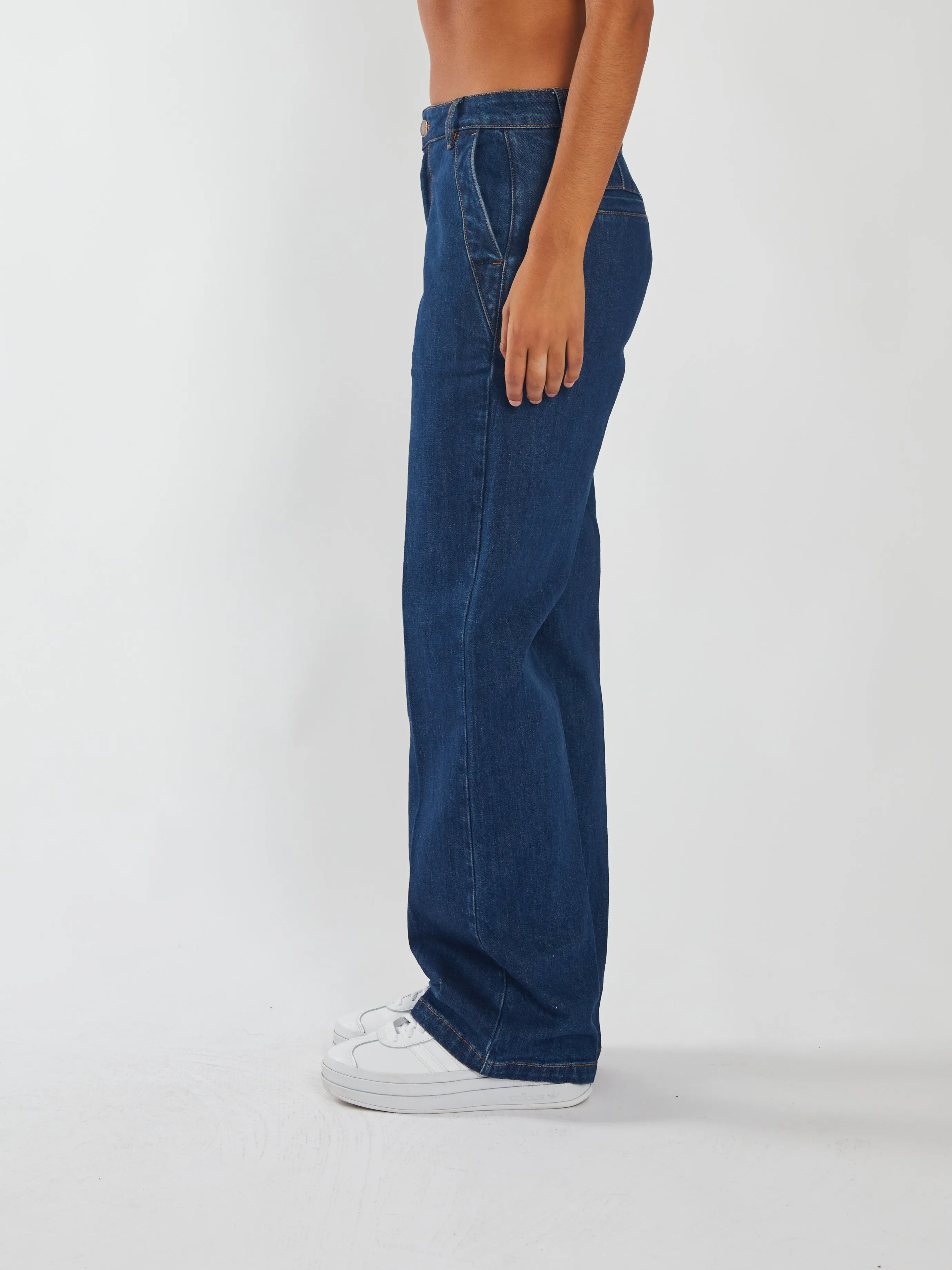 Cara Wide Leg Blue Indigo