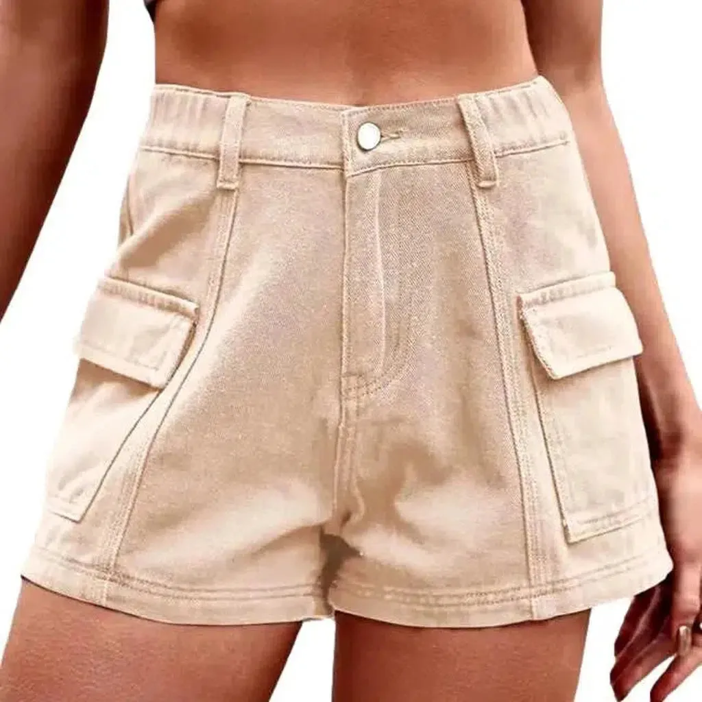 Cargo fashion women's jean shorts