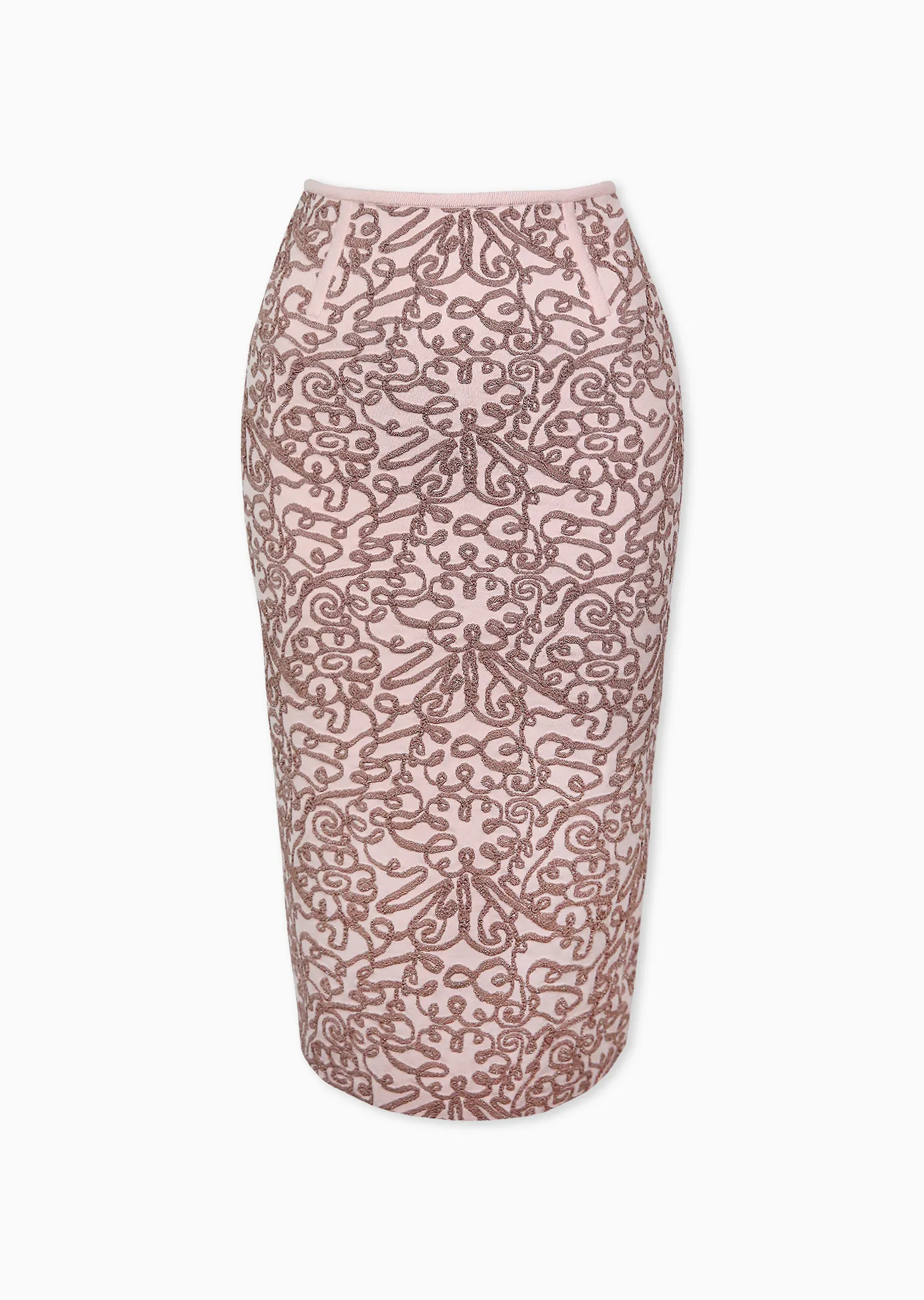 Carvel - Textured Brocade Slim Skirt