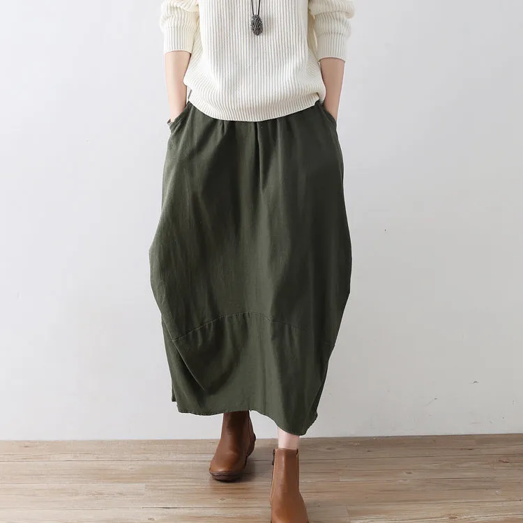 Casual Summer Women Skirts Women Skirts Women Linen Cotton Skirts ATM962316