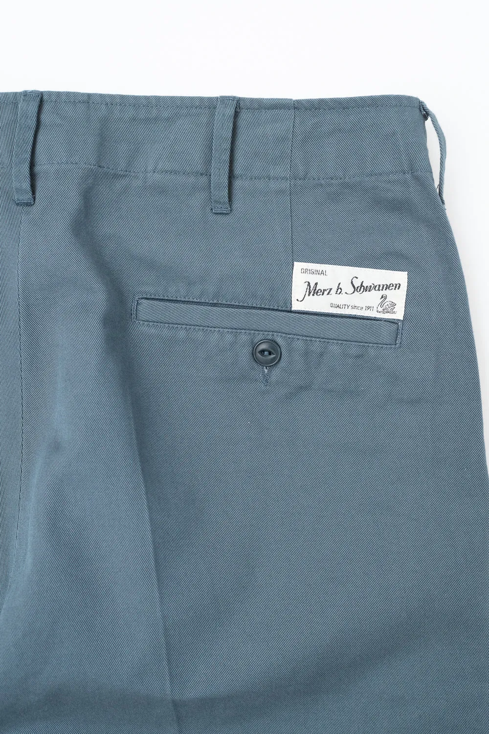 CHINO01.605 - 9.2oz Organic Cotton Twill Chino Relaxed Fit - Slate Blue