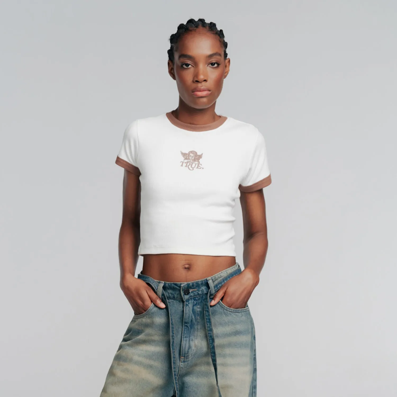 Cupid Slim Tee - Cream