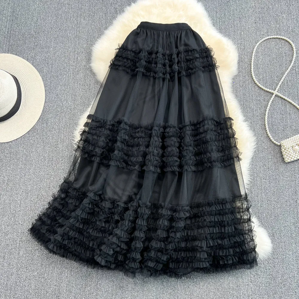 Cute tulle A line skirt    S423