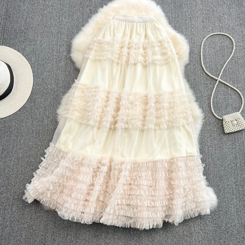 Cute tulle A line skirt    S423