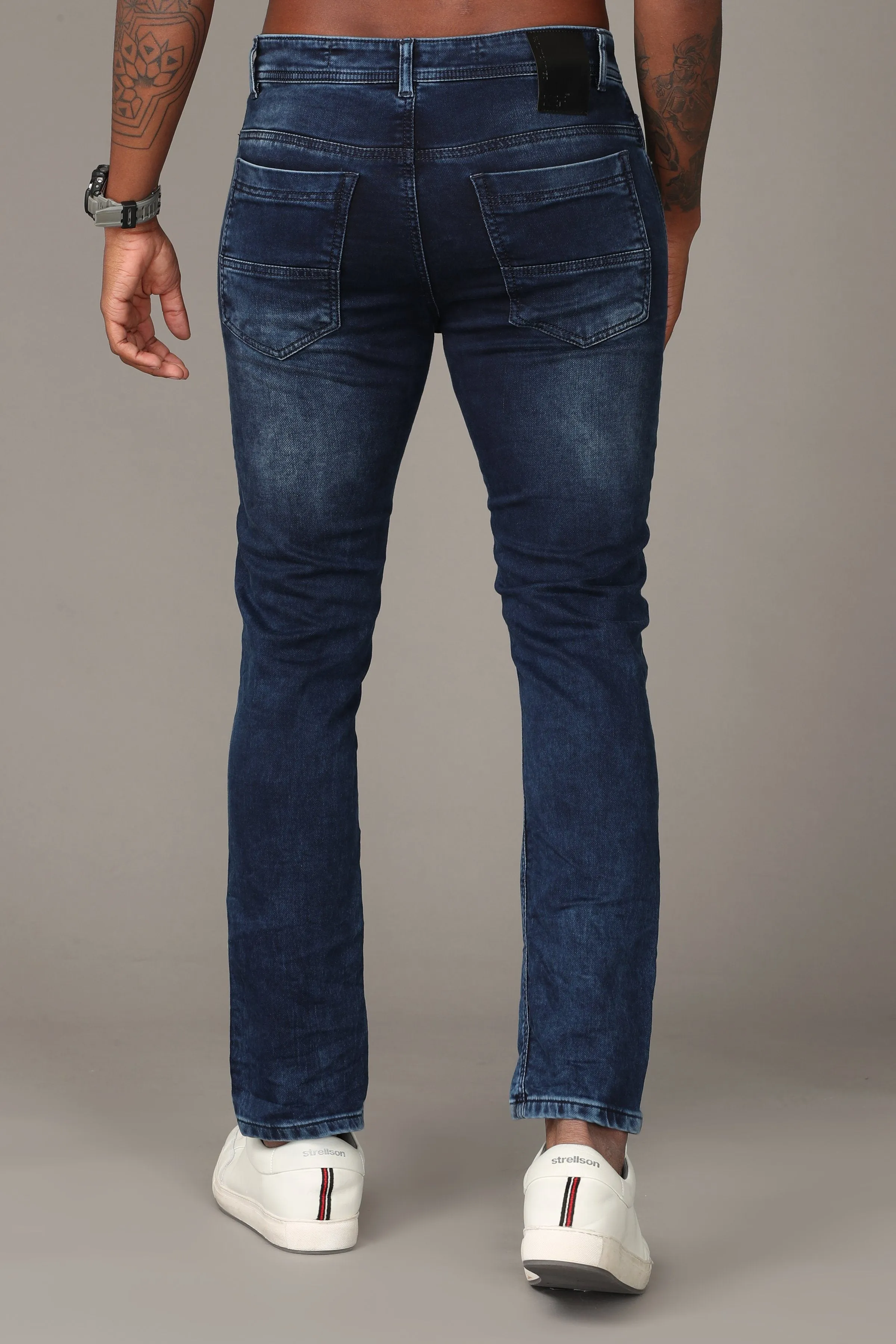 Dark Blue with Light Fade Jeans