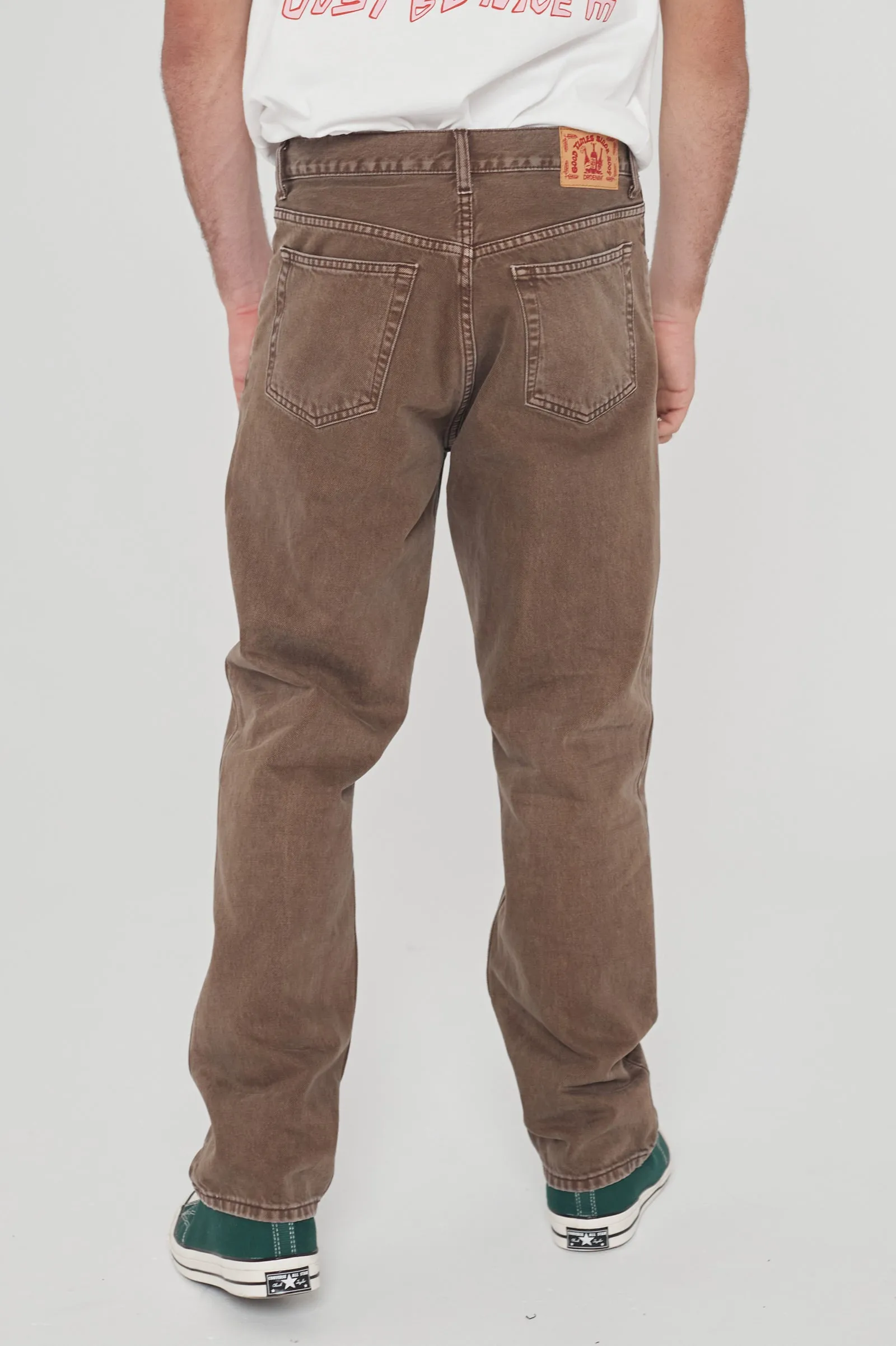 Dash Straight Jeans - Washed Chocolate