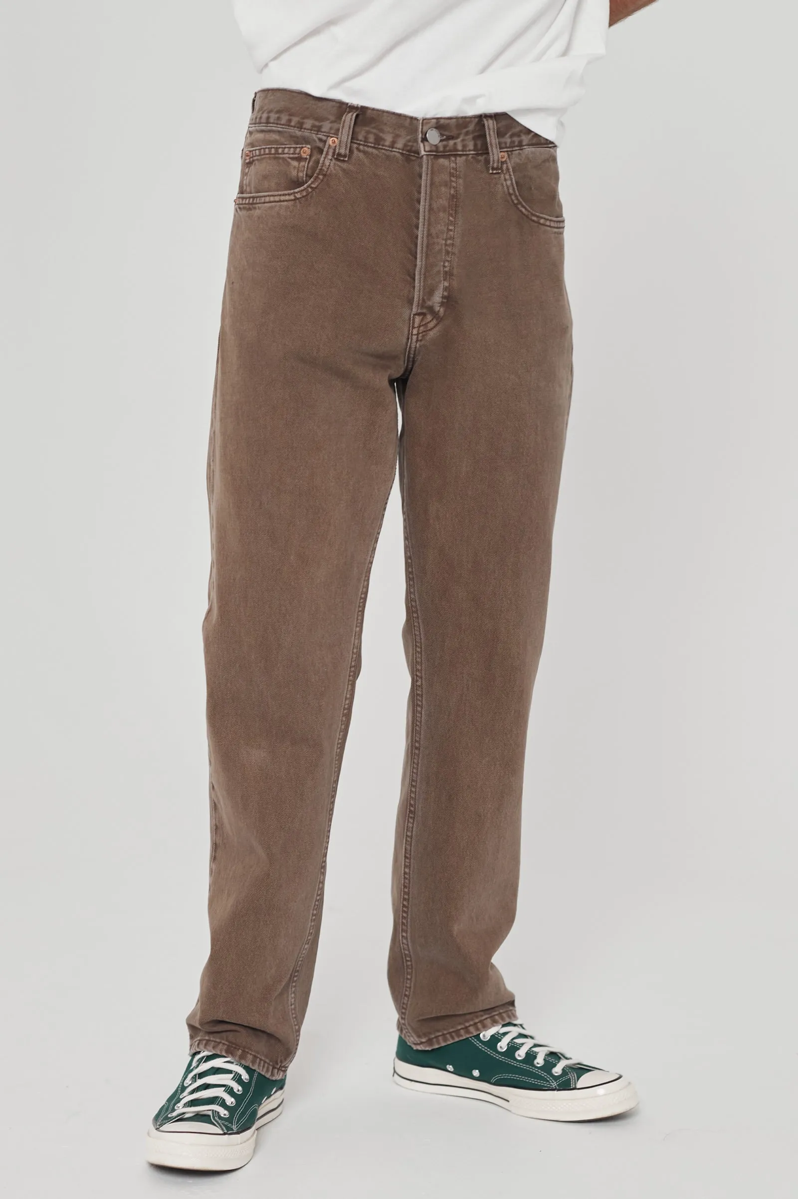 Dash Straight Jeans - Washed Chocolate