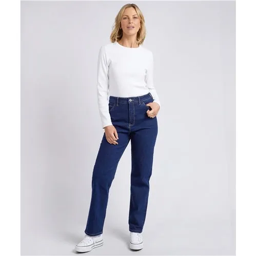 ELM Kate Straight Leg - Dark Blue Wash