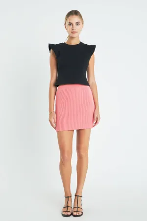 English Factory - Knitted Mini Skirt