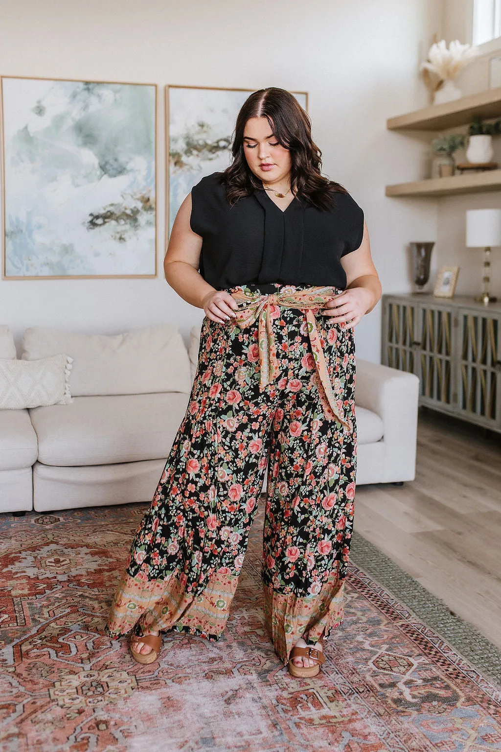 English Garden Palazzo Pants