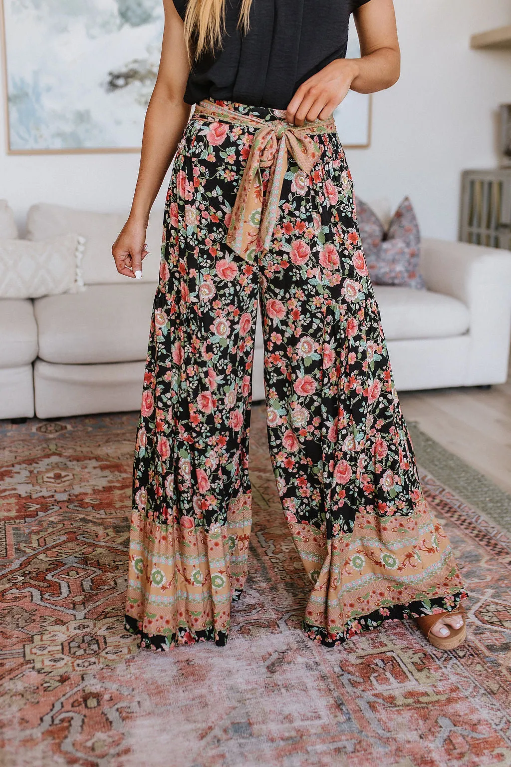 English Garden Palazzo Pants