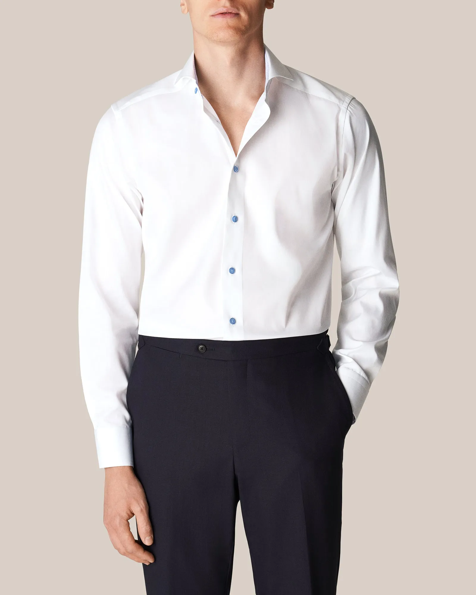 ETON 10000351700 WHITE SLIM SC SHIRT