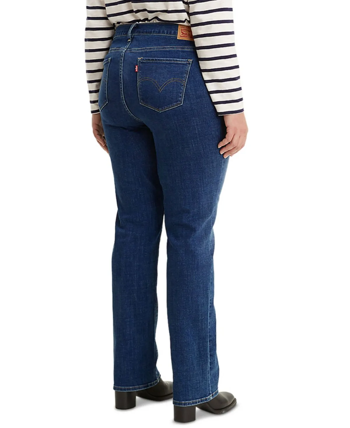 Fashionable classic straight jeans in large sizes Levi's, multi