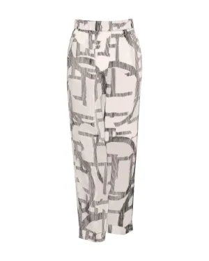 Geometric Print Palazzo Pants