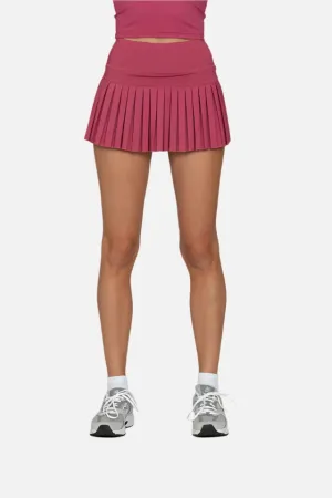 Gold Hinge Pleated Tennis Skirt