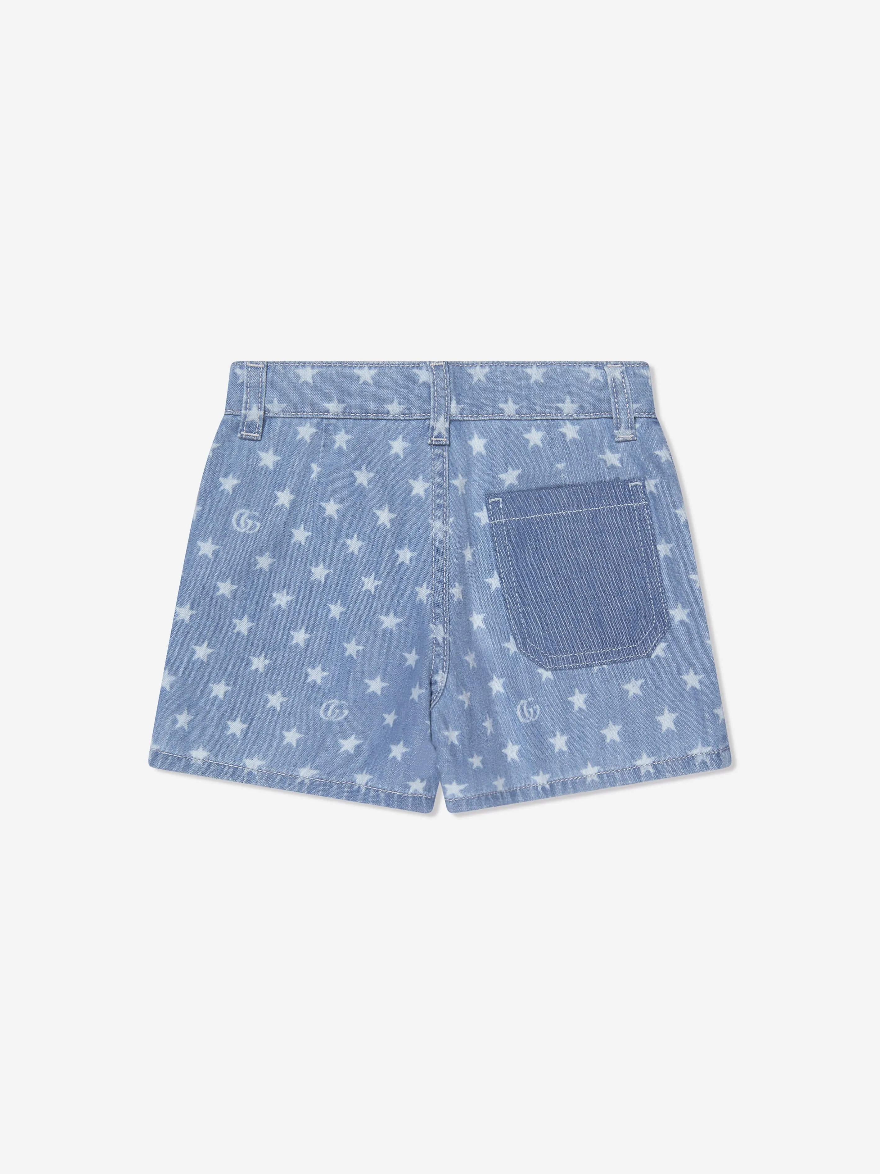 Gucci Kids Denim Shorts in Blue