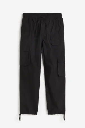 H&M Relaxed Fit Cargo Pants, black