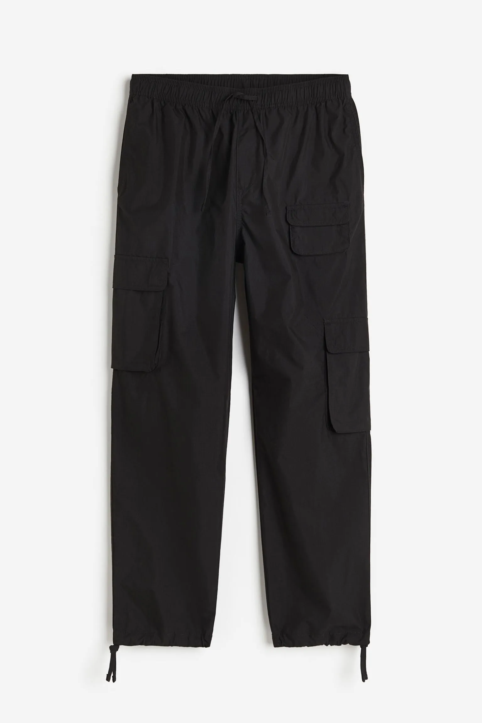 H&M Relaxed Fit Cargo Pants, black