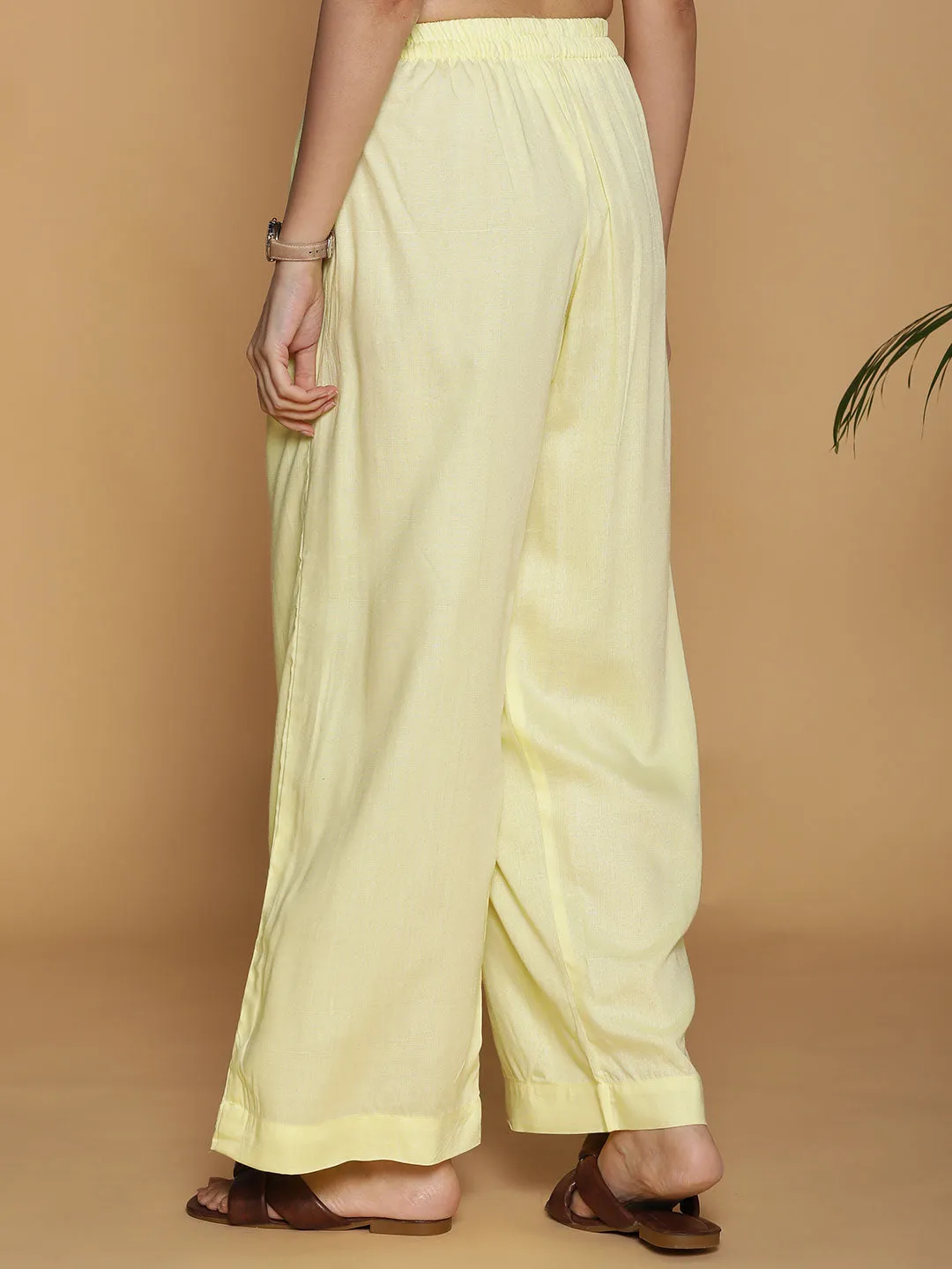 Lemon Palazzo Pants