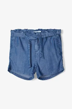 Light Denim shorts - Blue