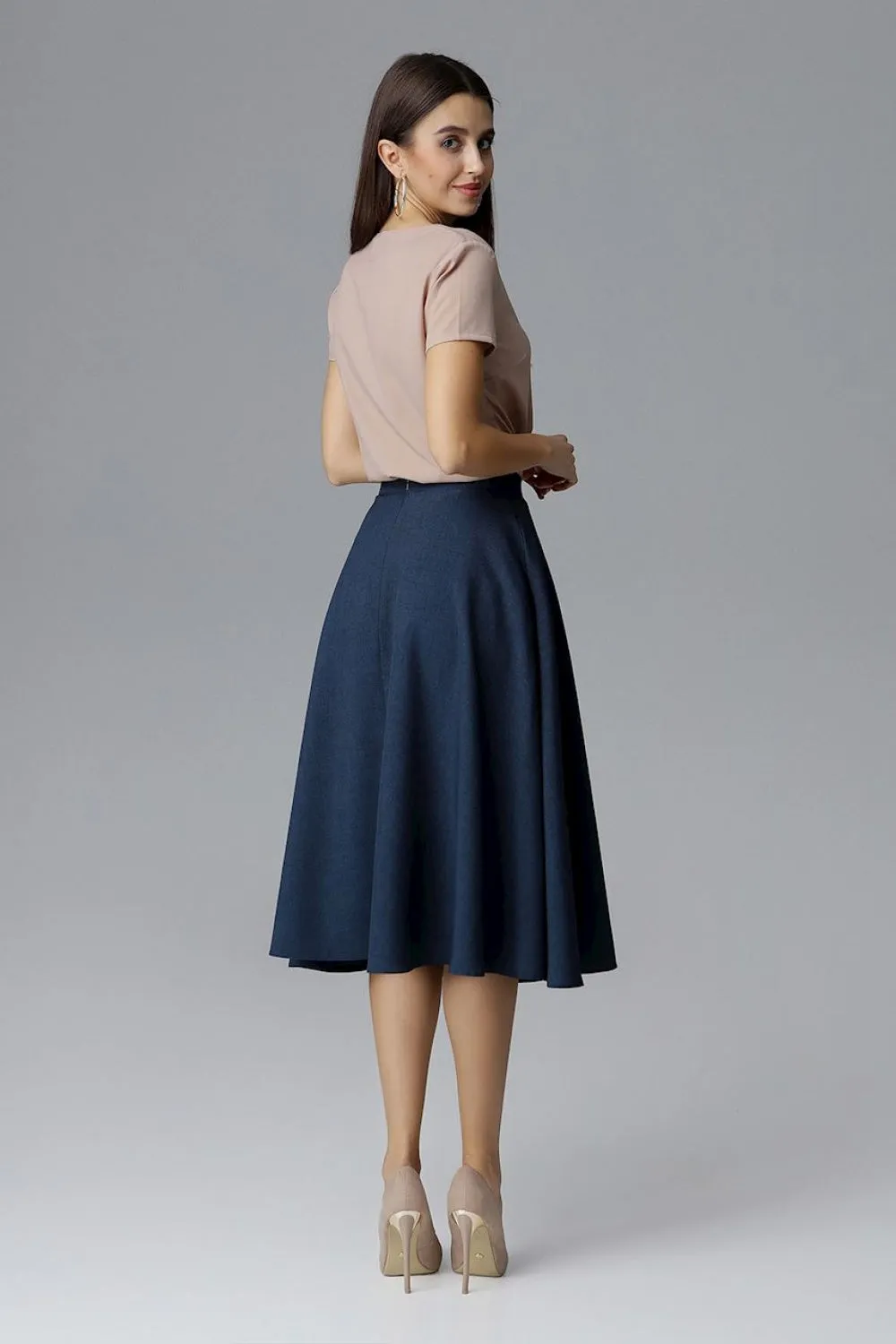 Long Navy Skirt