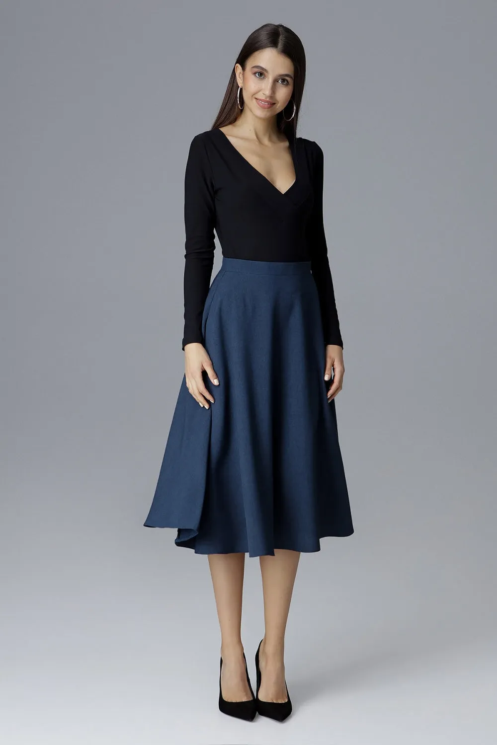 Long Navy Skirt