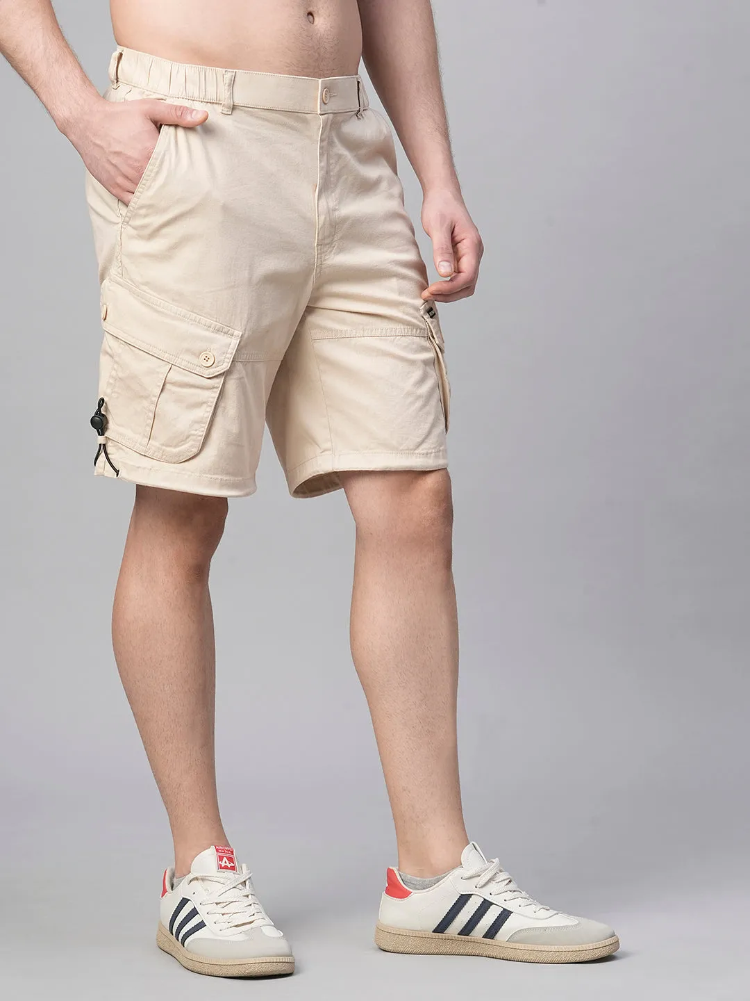 Mens Woven Shorts - Beige