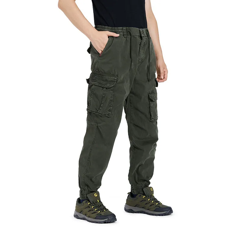 POCKETS WASHED CARGO PANTS