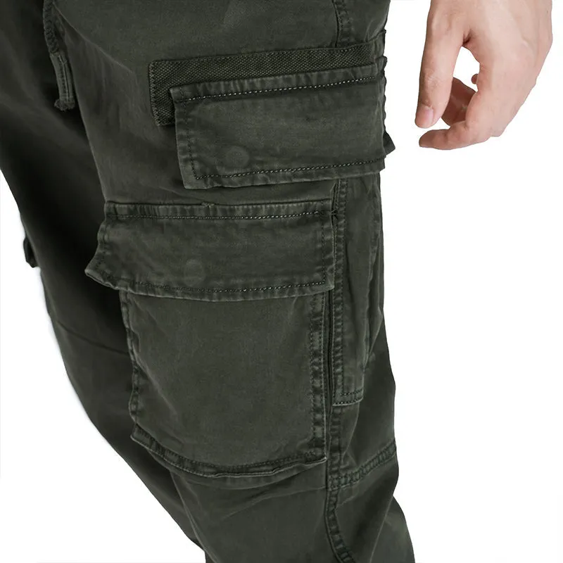 POCKETS WASHED CARGO PANTS