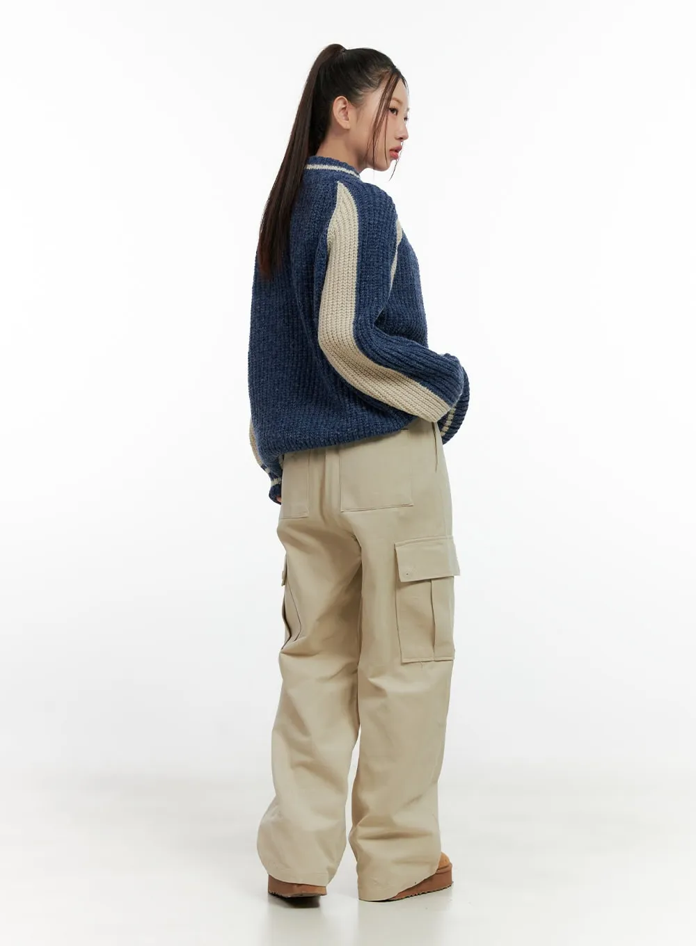 Relaxed Fit Cargo Trousers CN412