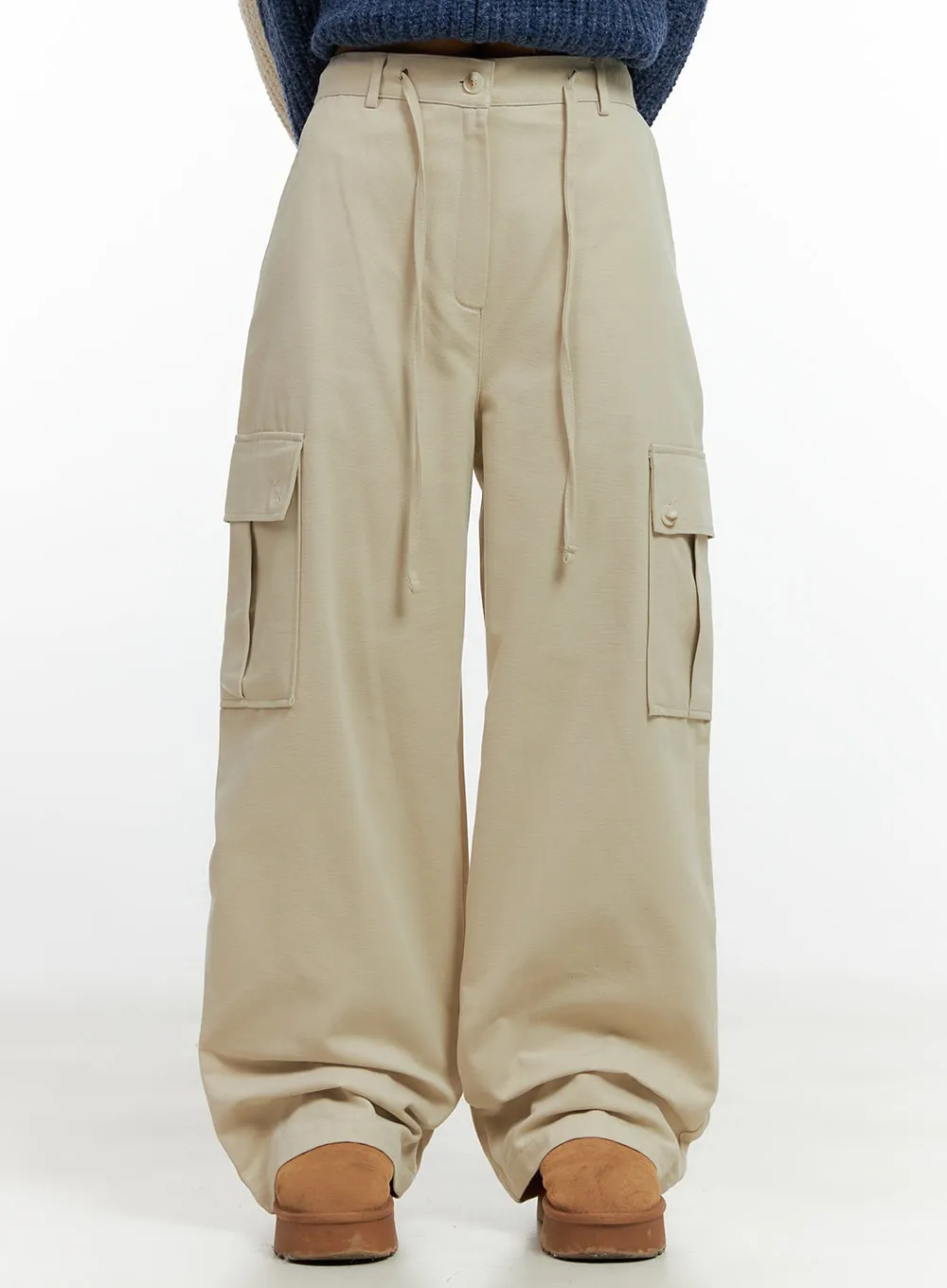 Relaxed Fit Cargo Trousers CN412