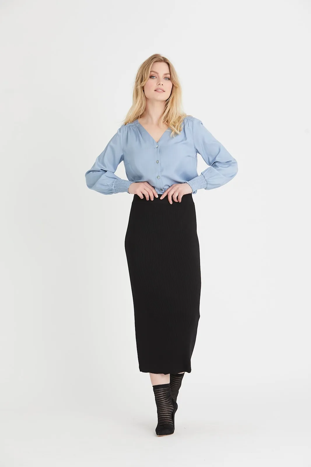 Rue De Femme Knit pencil Skirt