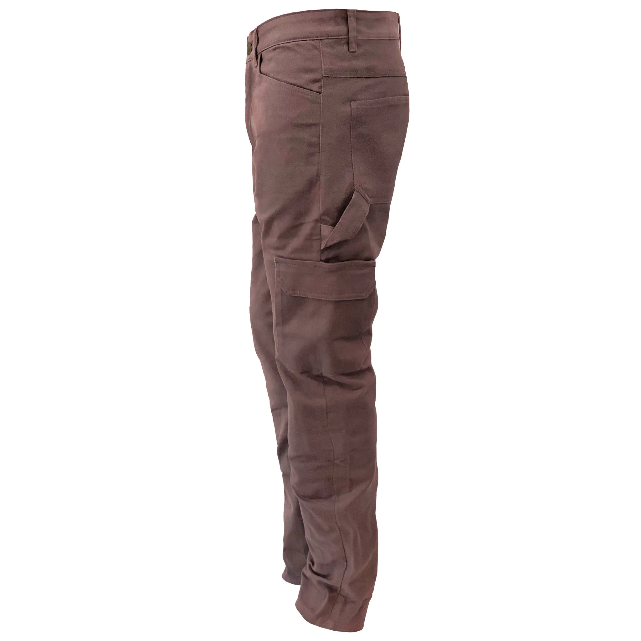 SALE Relaxed Fit Cargo Pants - Light Cacao with Pads