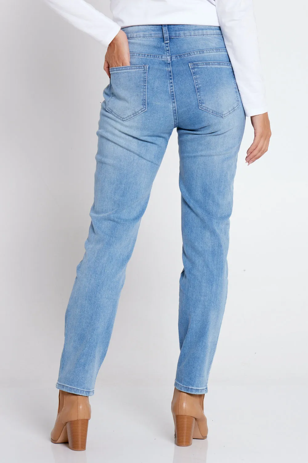 Savannah Cotton Jeans - Denim