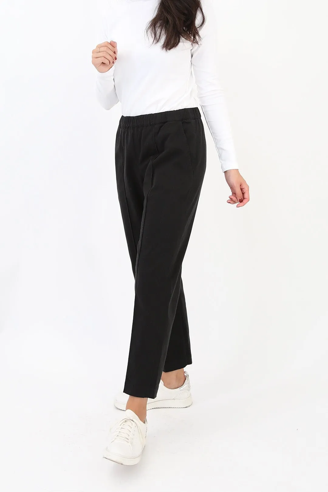 SHAY PULL-ON PANT IN GARMENT WASHED COTTON