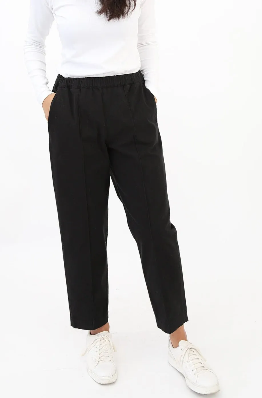 SHAY PULL-ON PANT IN GARMENT WASHED COTTON