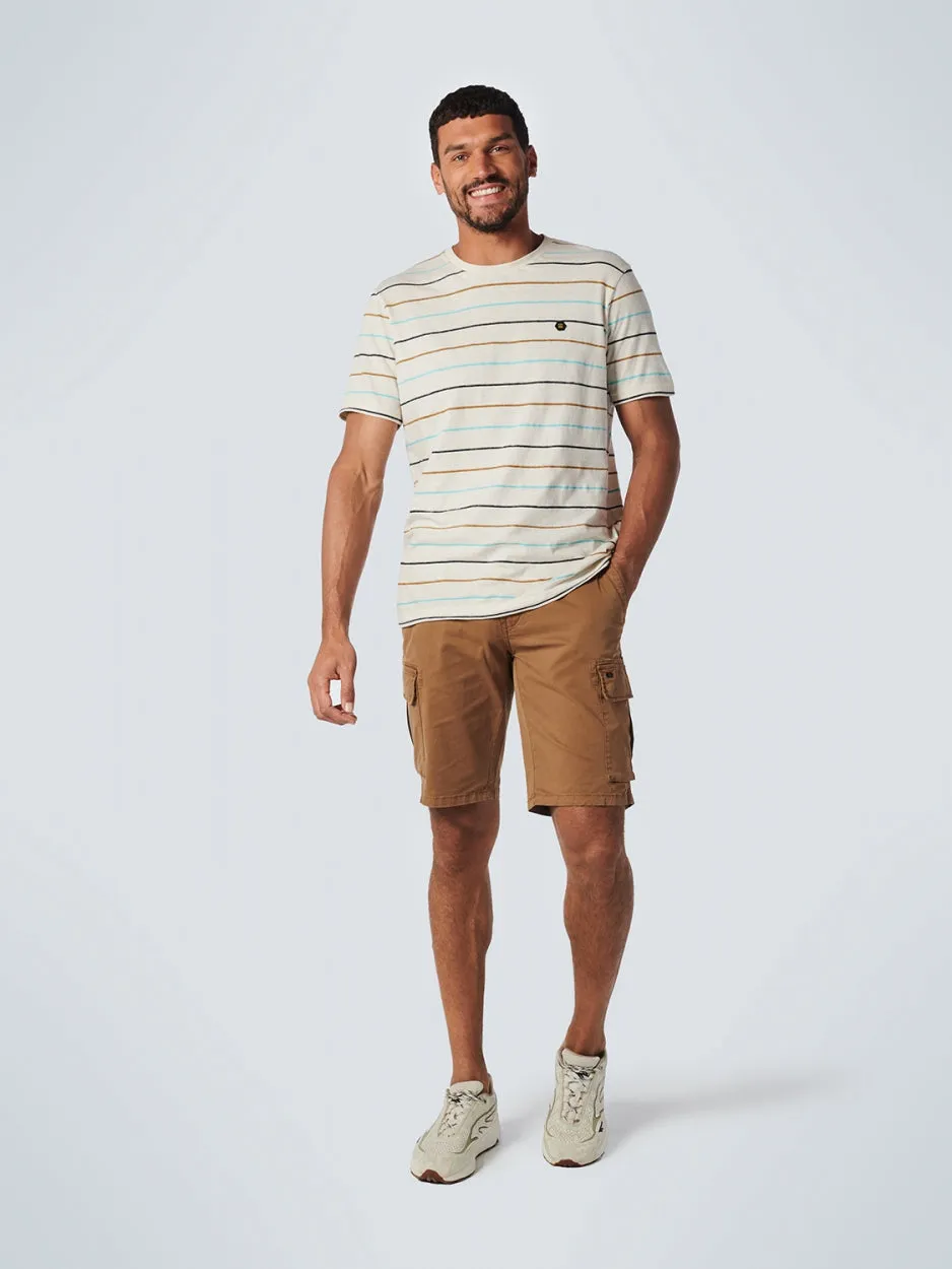 Short Cargo Garment Dyed   Stone Washed Stretch | Earth