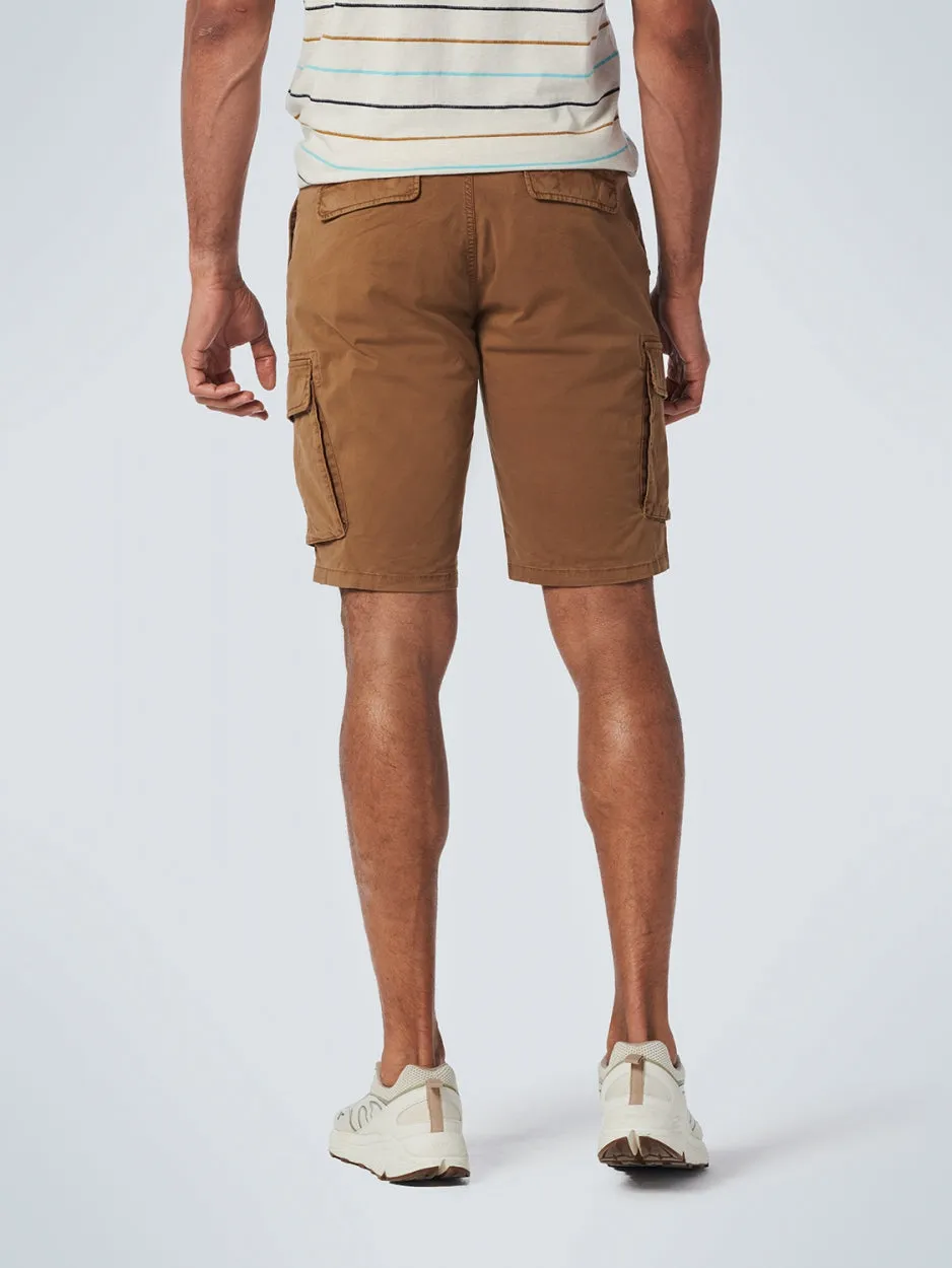 Short Cargo Garment Dyed   Stone Washed Stretch | Earth