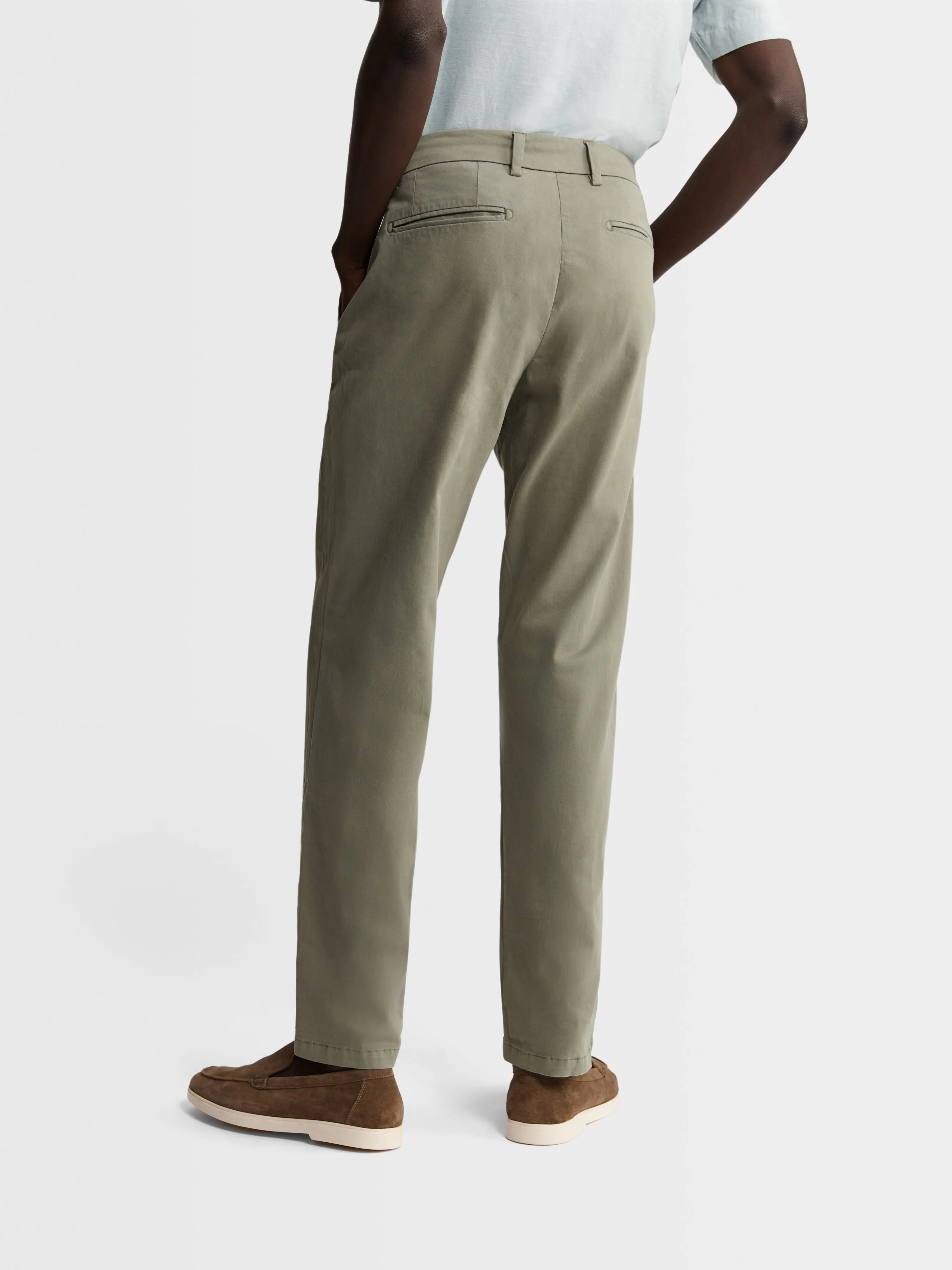 Slim Fit Khaki Chinos