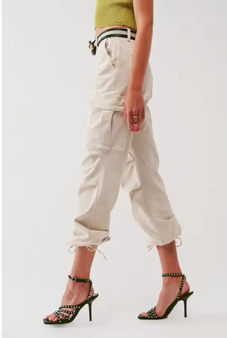 Urban Nights Stretch Denim Cargo Pants