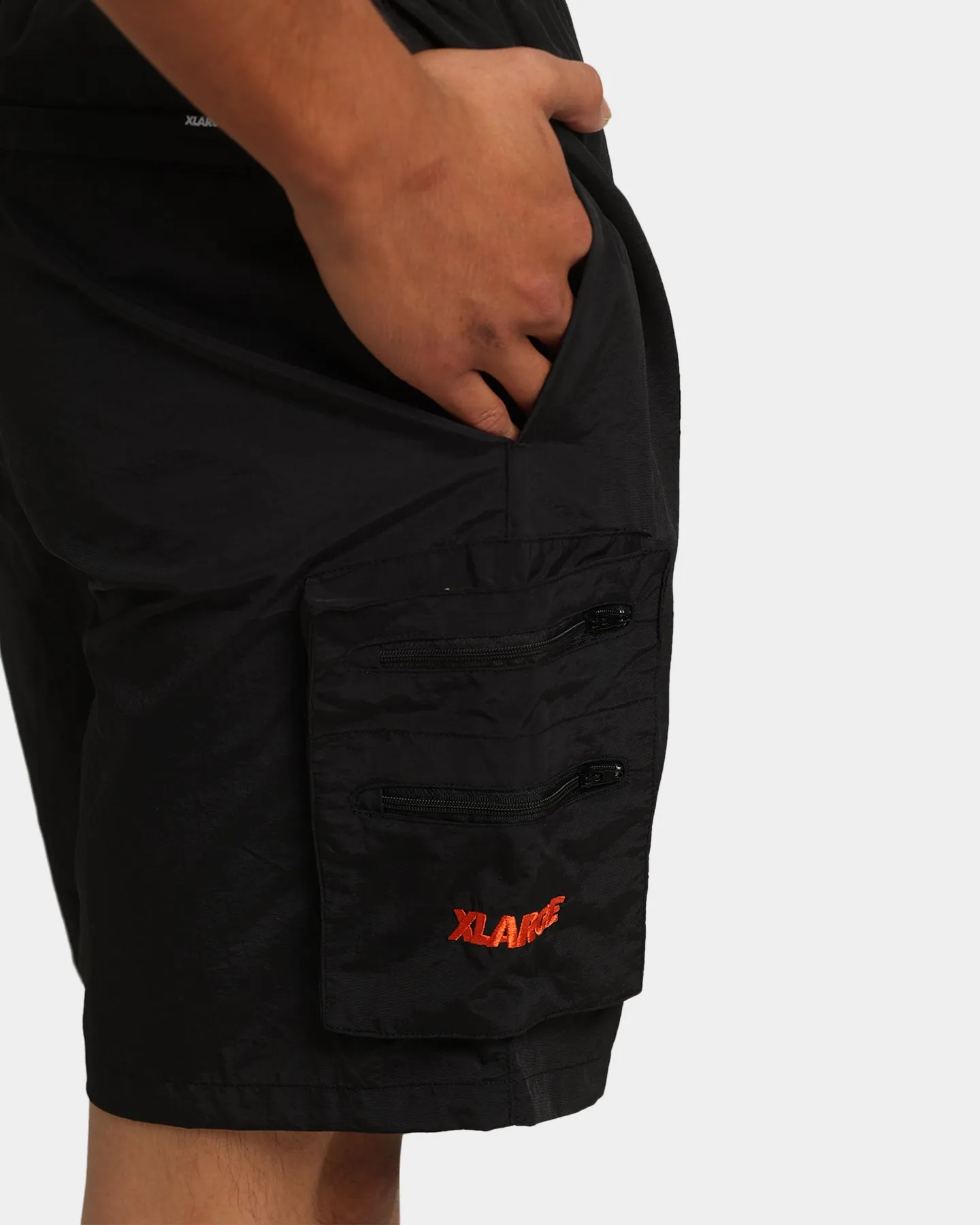 XLARGE Nylon Cargo Shorts Black