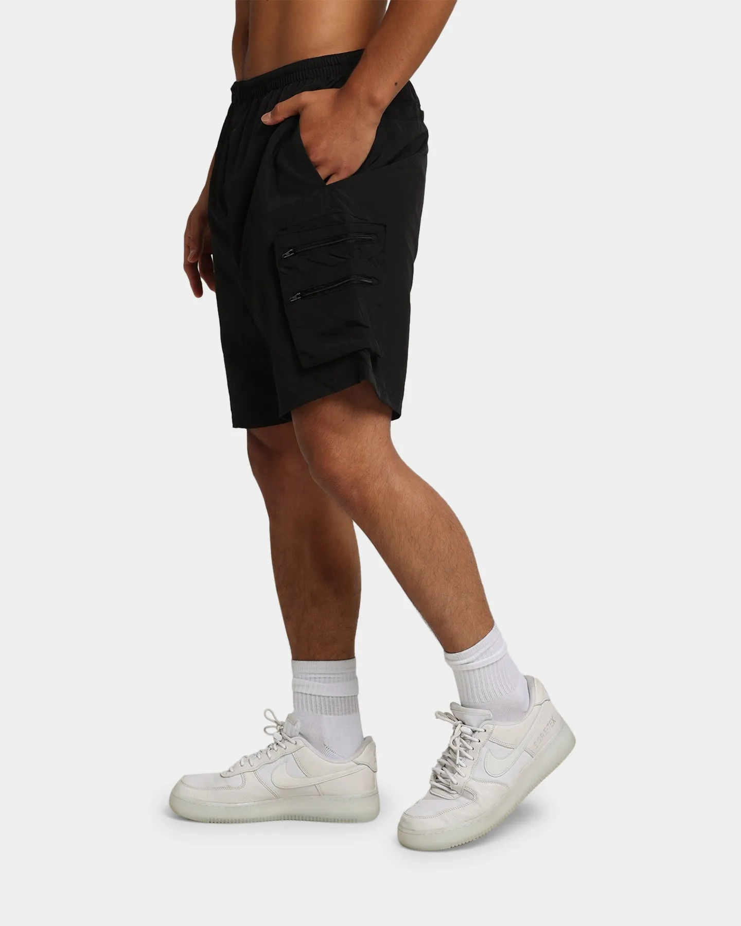 XLARGE Nylon Cargo Shorts Black