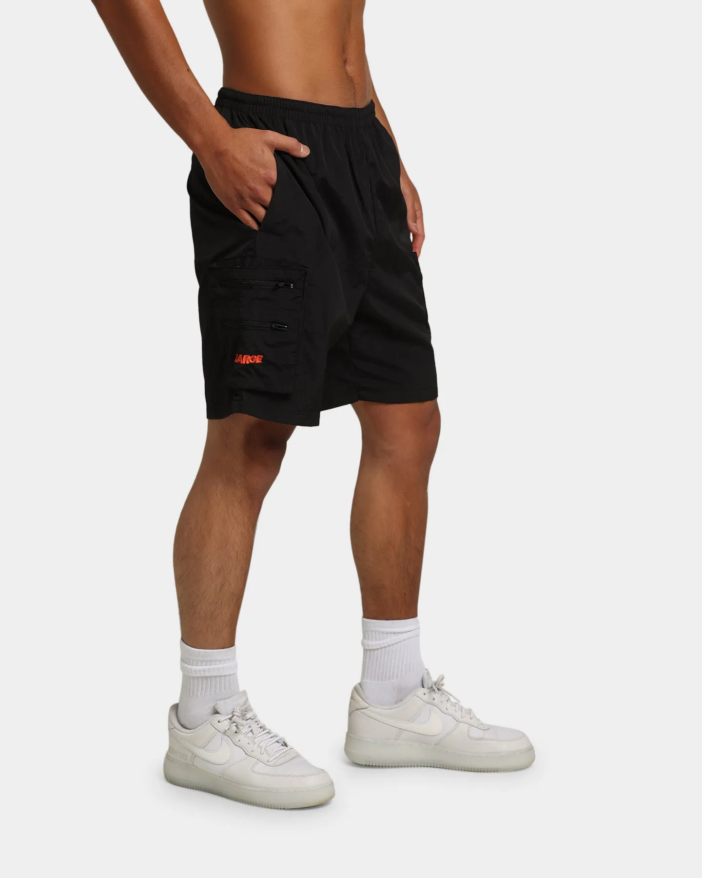 XLARGE Nylon Cargo Shorts Black